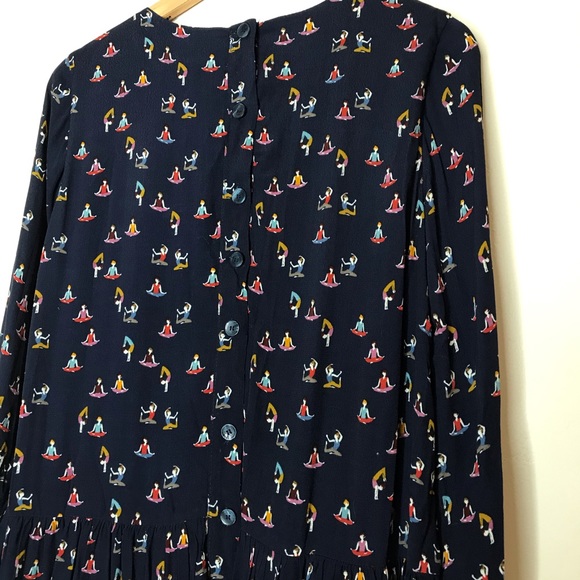 ❌SOLD❌ZARA TRF🧘‍♀️Yoga motif drop waist dress - Picture 5 of 8